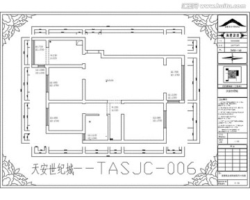 滁州天安世纪城CAD户型图