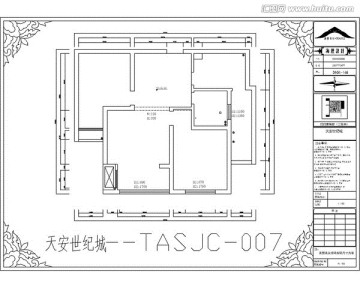 滁州天安世纪城CAD户型图