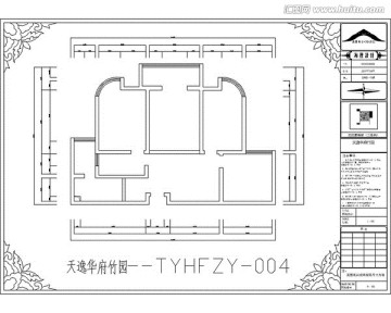 滁州天逸华府竹园CAD户型图