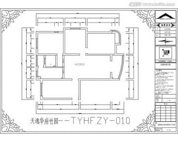 滁州天逸华府竹园CAD户型图