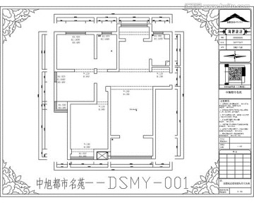 滁州中旭都市名苑CAD户型图