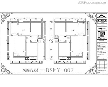 滁州中旭都市名苑CAD户型图