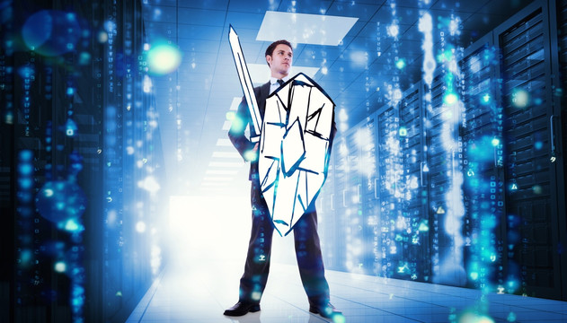 商業(yè)人士站立的復(fù)合形象