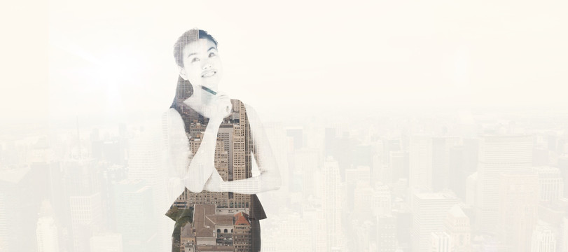 體貼的女商人復(fù)合圖像