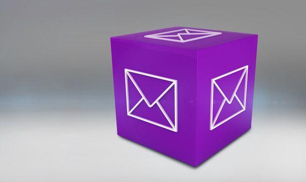 电子邮件应用立方体