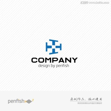 字母T方塊組合LOGO