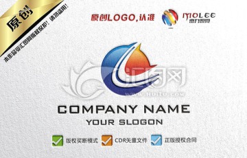 C字母 动感 创意LOGO