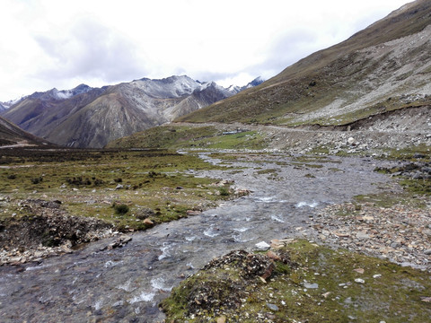 雪水融化的河流 西藏