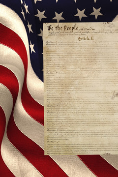 美国国旗与文本
