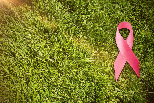 乳腺癌带状草背景