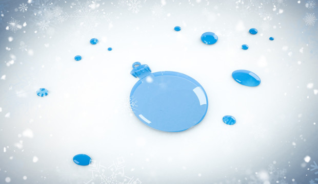 雪對玩具油漆飛濺