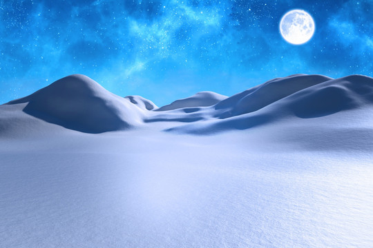 冬天的雪景
