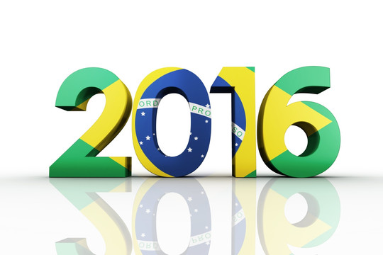 2016图形与巴西国旗