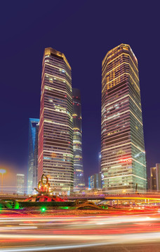 上海陸家嘴夜景