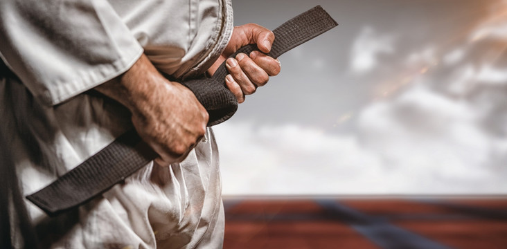 男人練武術(shù)的復(fù)合形象