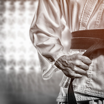 男人練武術(shù)的復(fù)合形象