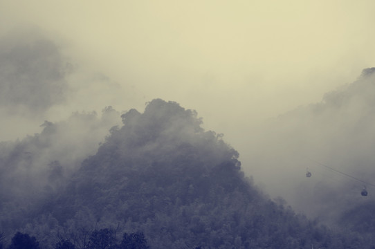 老照片三清山