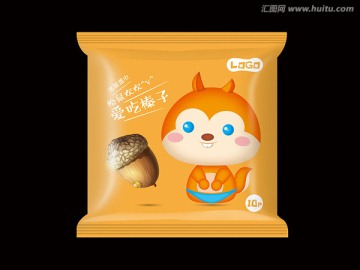 卡通10片方包展開圖 松鼠歡歡