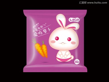 卡通10片方包展開圖 小兔依依