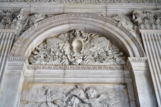 凡尔赛宫之墙面浮雕特写