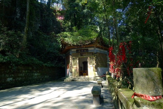 夫子祠 庙宇 亭阁 孔夫子塑像