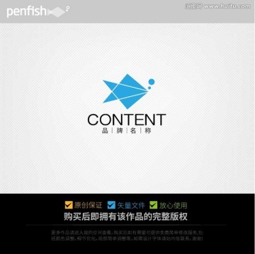 幾何圖形魚LOGO