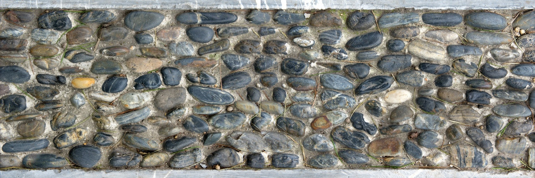 鹅卵石墙