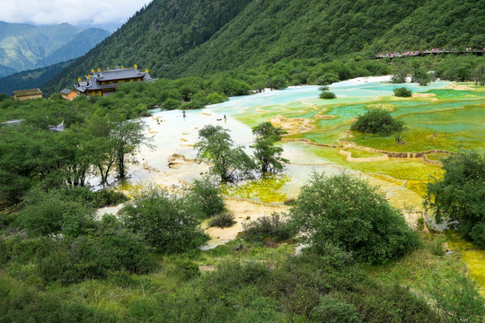 黄龙风景区 五彩池