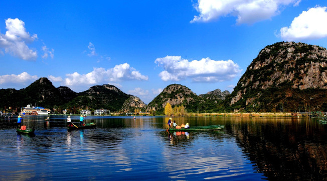 云南普者黑山水风景