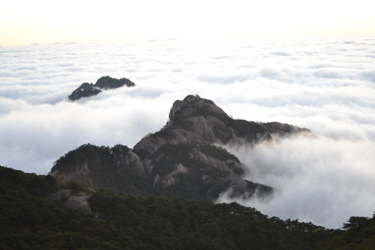 黄山日落 黄山云海 黄山四绝