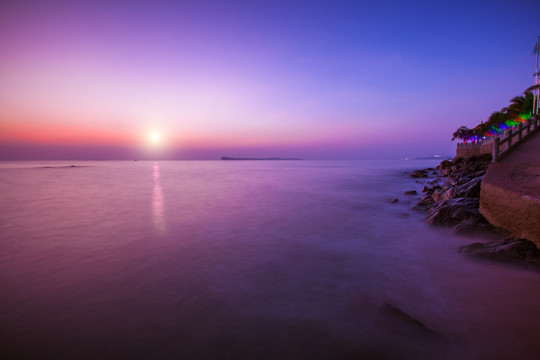 海上日落