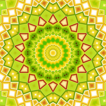 綠色唯美幾何圖案背景