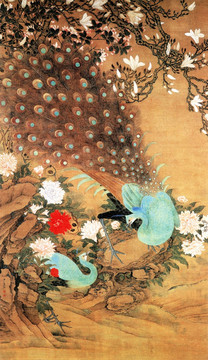 虞沅 玉堂富貴圖