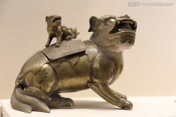 铜狮 狮子 古董