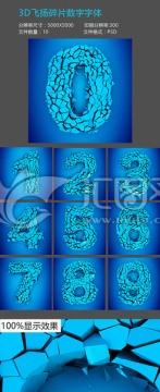 3D破碎數(shù)字