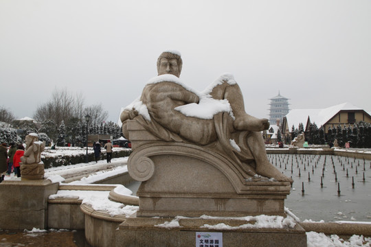 雕塑 西安世园会雪景