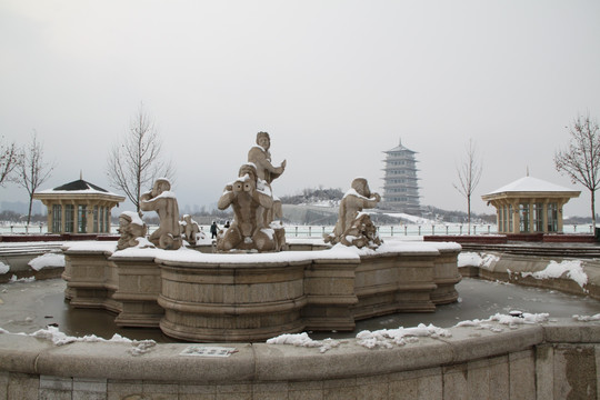 雕塑 西安世园会雪景