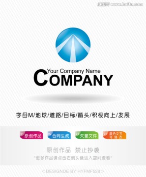 M字母logo 标志设计 商标