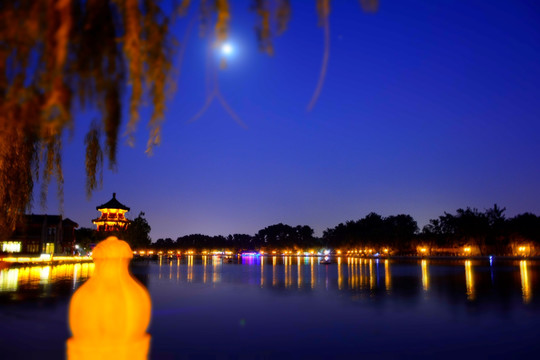 北京什刹海夜景