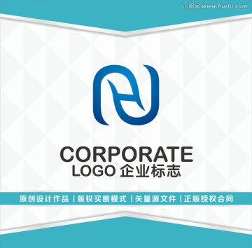 NH字母logo