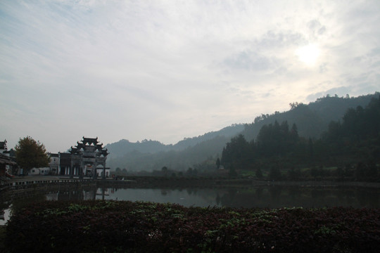 安徽风景 古建筑 山水风光