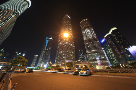 陆家嘴国金大厦夜景