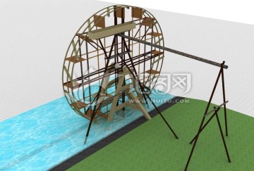 水车造型模型设计