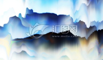 重彩水墨 泰山晨曦 高清 合層