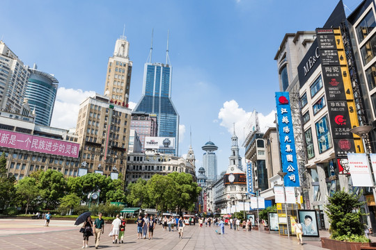 上海南京路商业街