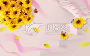 小鄒菊花 背景墻