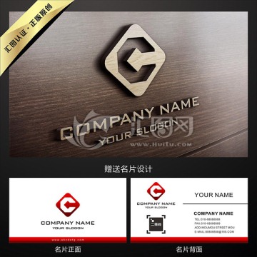 C字母錢幣大氣LOGO設(shè)計(jì)