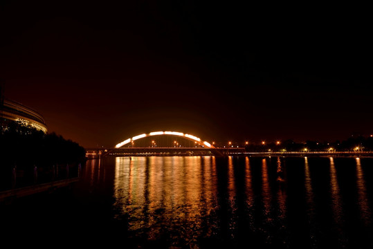 金华双龙大桥夜景 全景