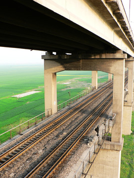 公路铁路桥 淮南淮河大桥