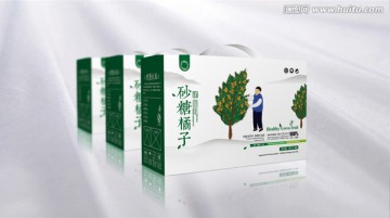 橘子包装设计（平面图）